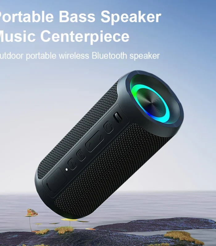 Portable Bluetooth Speaker 24W IPX6 Waterproof Outdoor Sports Camping Wireless Speaker Bass Boost BT5.3 RGB Light Speaker